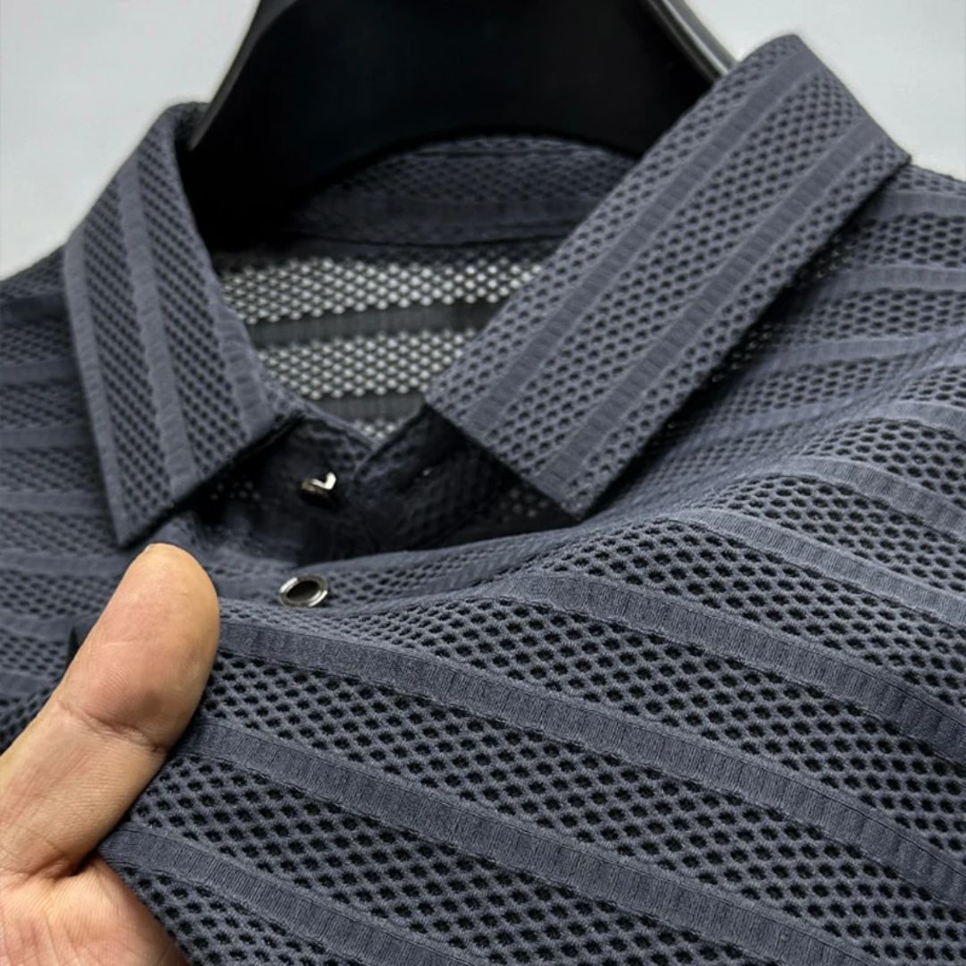Joel® | Breathable Mesh Polo Shirt For Men