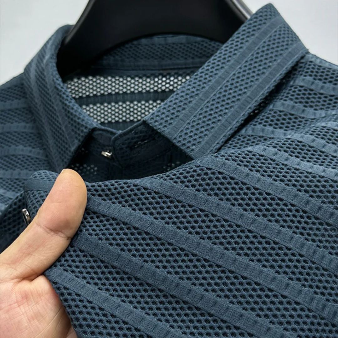 Joel® | Breathable Mesh Polo Shirt For Men