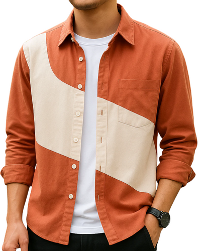 Scott | Cotton Bicolor Shirt