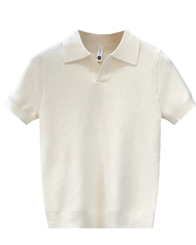 Caleb | Breathable Knitted Polo Shirt