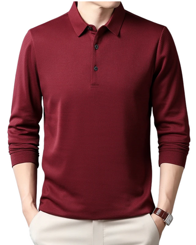 Nash | Elegant Long Sleeved Polo Shirt