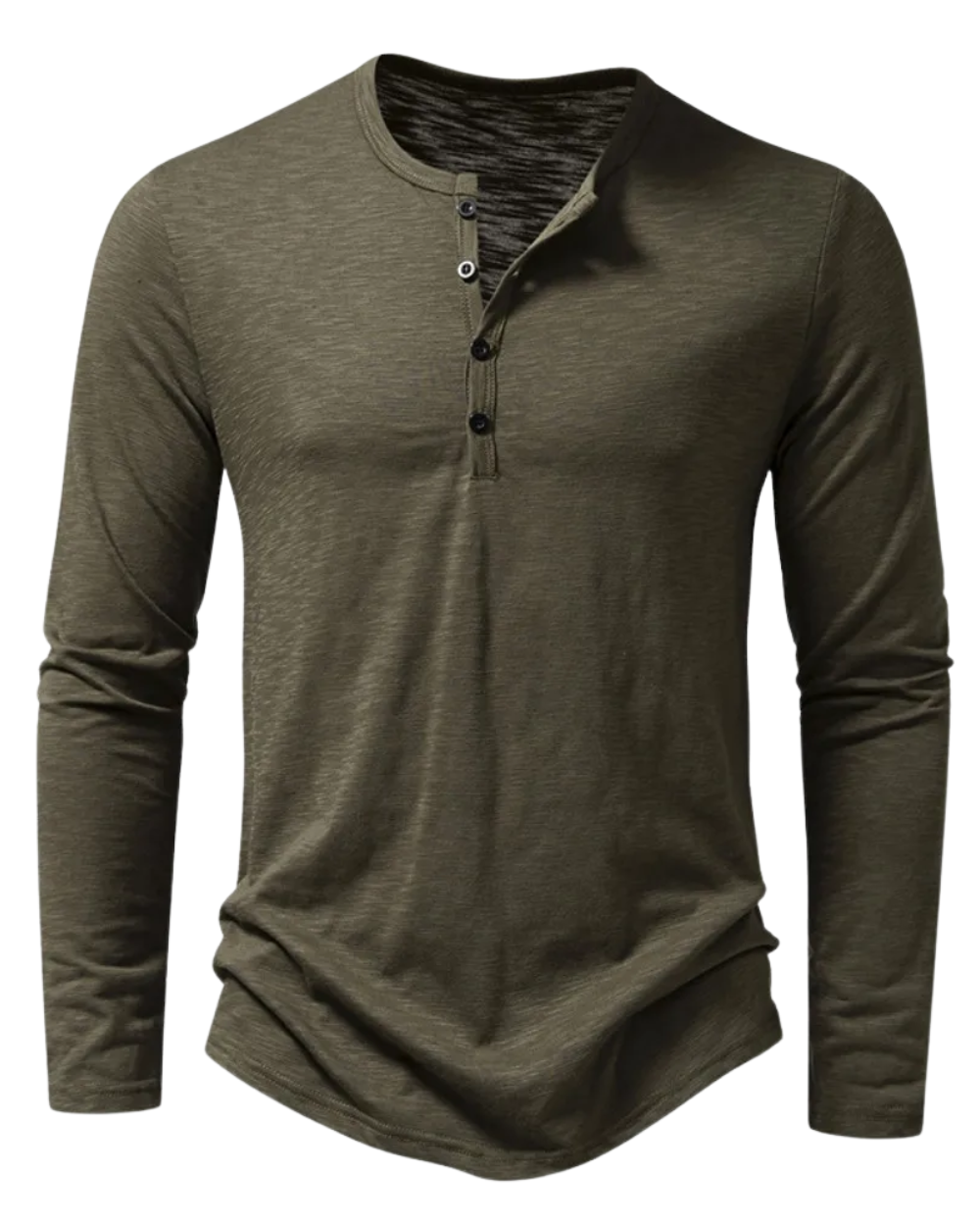 Larry | Long Sleeved Cotton Polo Shirt