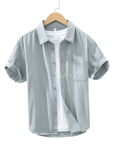 Michael | Short Sleeved Cotton Shirt