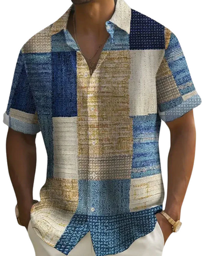 Trey | Elegant Patchwork Shirt