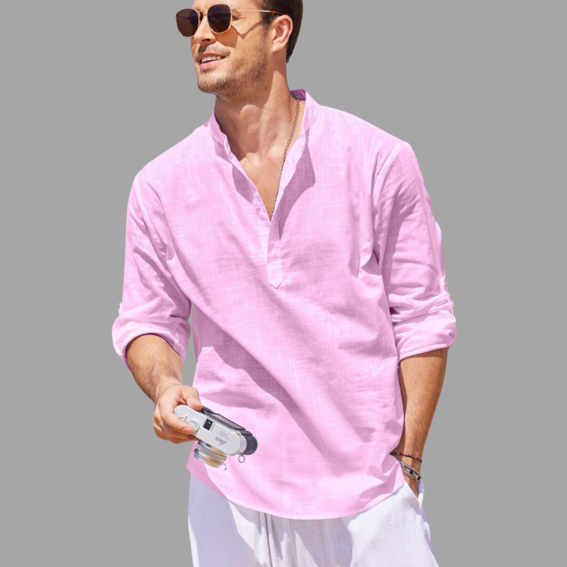 Jiles® | Casual, Soft Linen Shirt With Long Sleeves