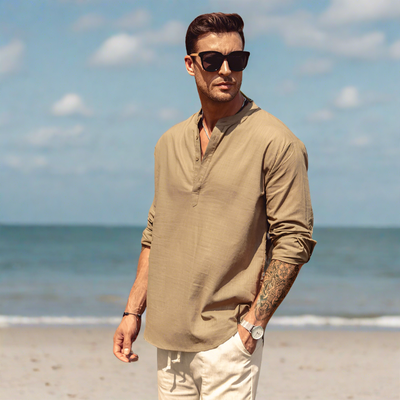 Jiles® | Casual, Soft Linen Shirt With Long Sleeves