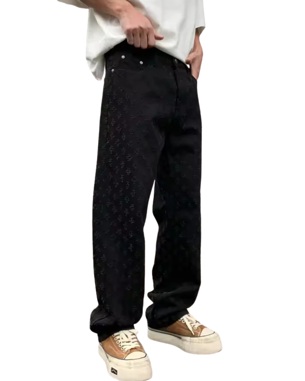Adam | Jacquard Denim Jeans