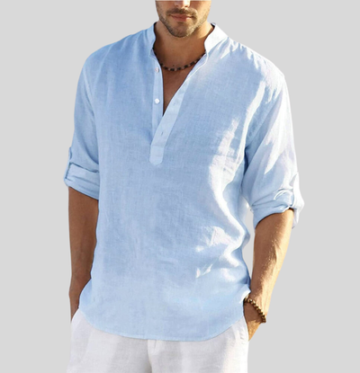 Alexander® | Elegant Linen Shirt With Collar