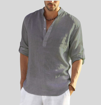 Alexander® | Elegant Linen Shirt With Collar