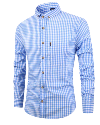 Vance | Elegant Plaid Cotton Shirt