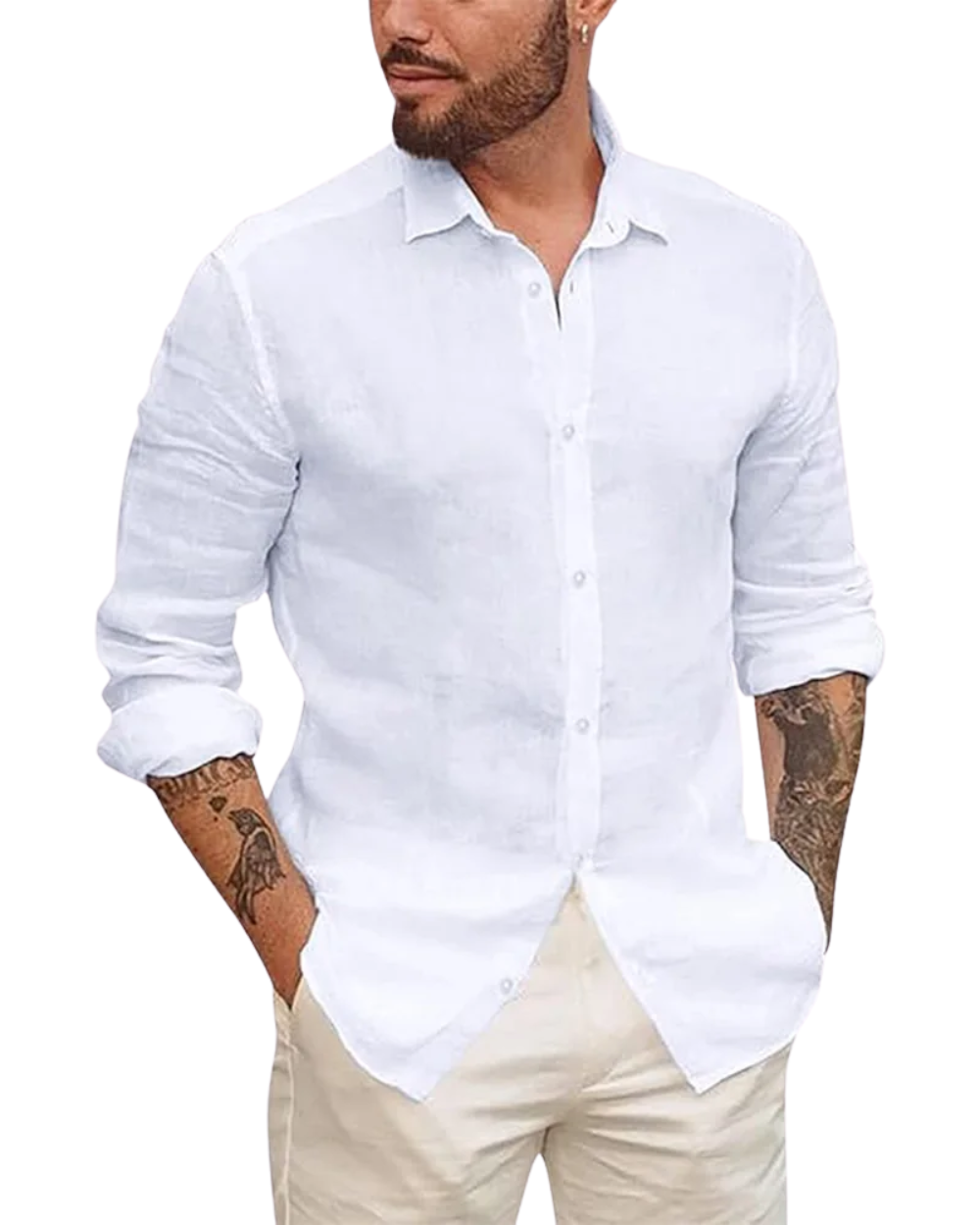 Ángel® | Hawaiian Cotton Linen Shirt