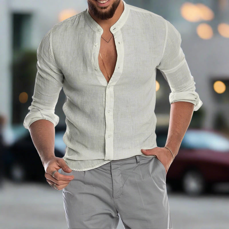 Jeremiah® | Soft Linen Shirt With Buttons At The Front