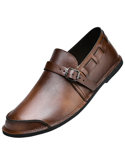 Justino® | Buckled Leather Loafers
