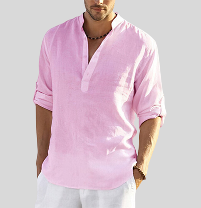 Alexander® | Elegant Linen Shirt With Collar