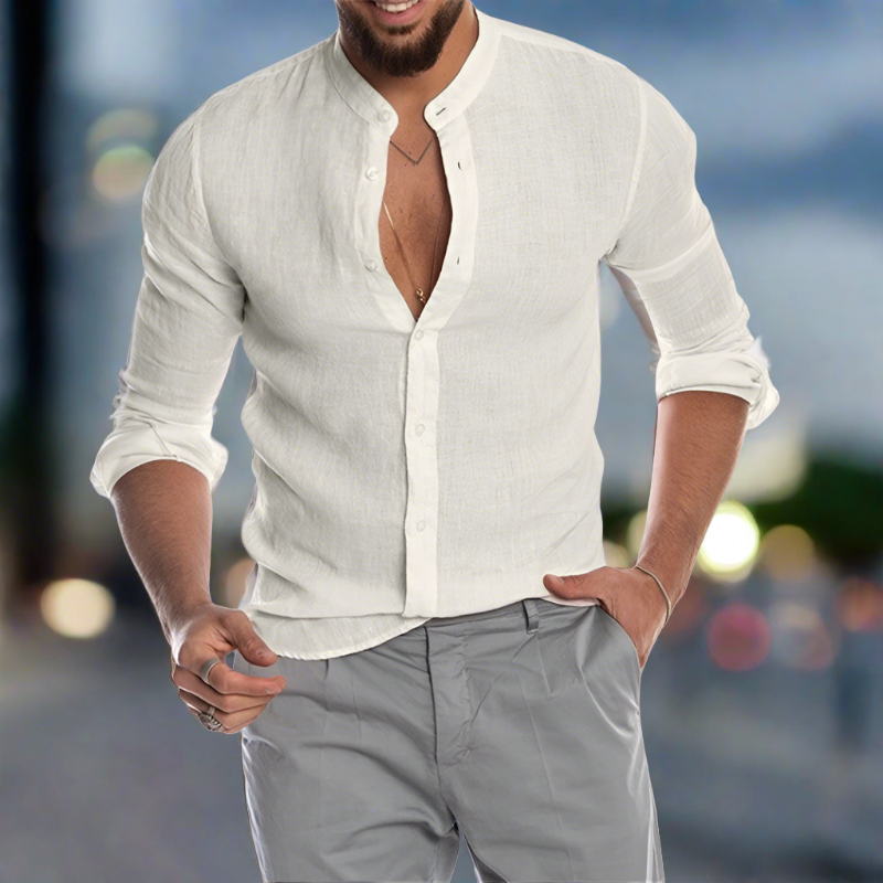 Jeremiah® | Soft Linen Shirt With Buttons At The Front