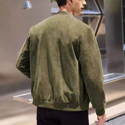 Alcides® | Suede Bomber Jacket
