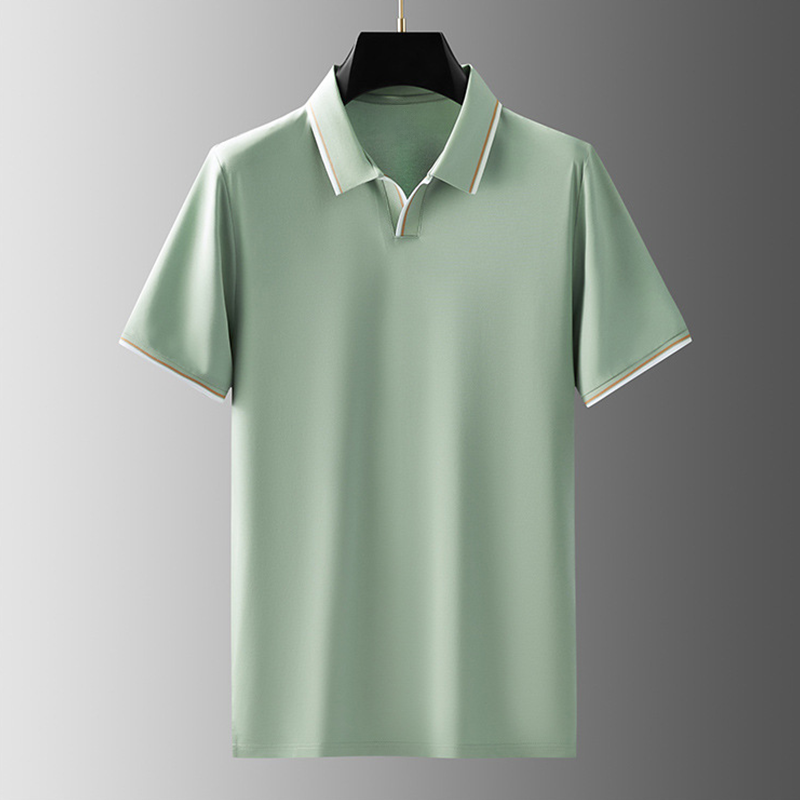 Mat® | Unbuttoned Silk Polo Shirt