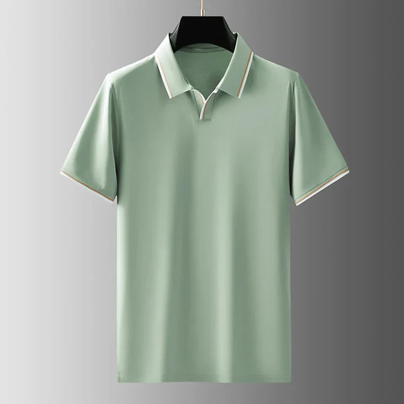 Jeffrey® | Silk Polo With V-Neck