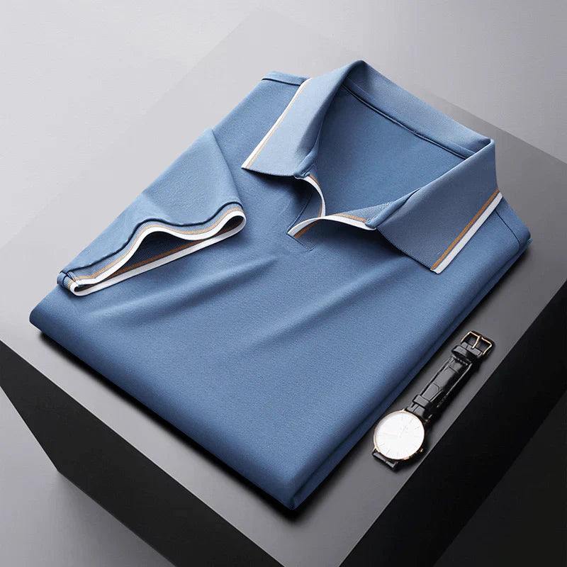 Jeffrey® | Silk Polo With V-Neck