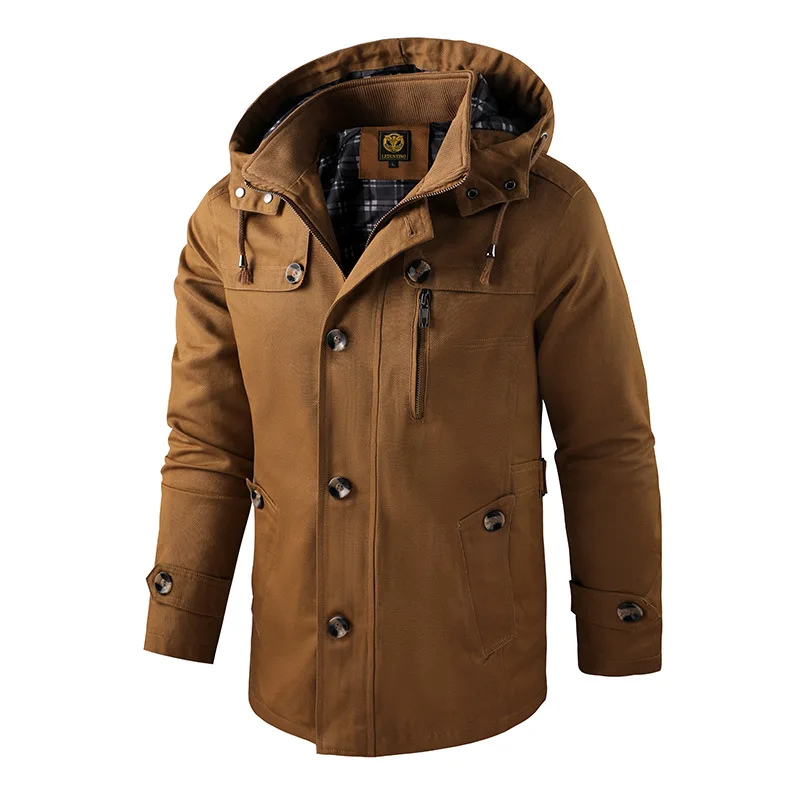 Pascual | Men's Winter Coat Long - Waterproof with Hood and Practical Pockets