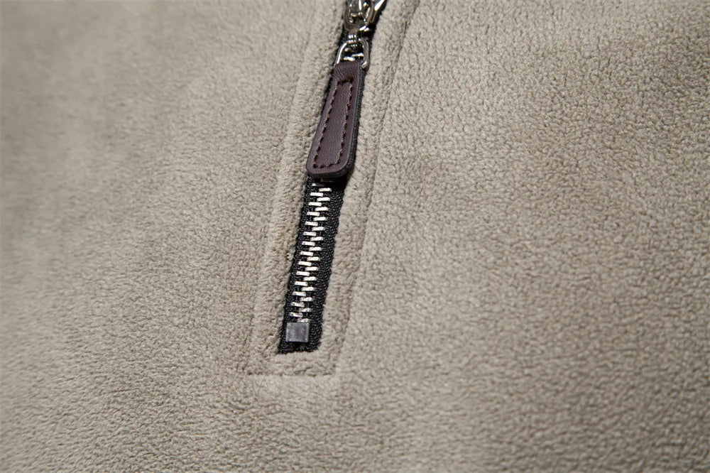 Rodas | Men's fleece pullover with zip