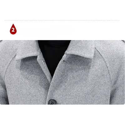 Óscar | Men's Classic Wool Coat - Minimalist Design for Winter
