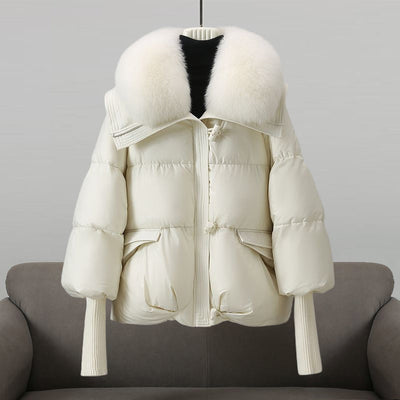 Héctor | Women's fur-trimmed quilted puffer jacket