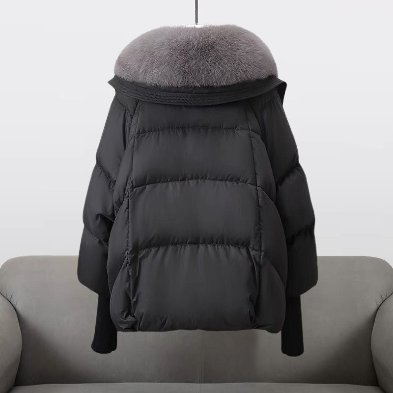 Héctor | Women's fur-trimmed quilted puffer jacket