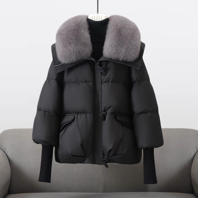 Héctor | Women's fur-trimmed quilted puffer jacket