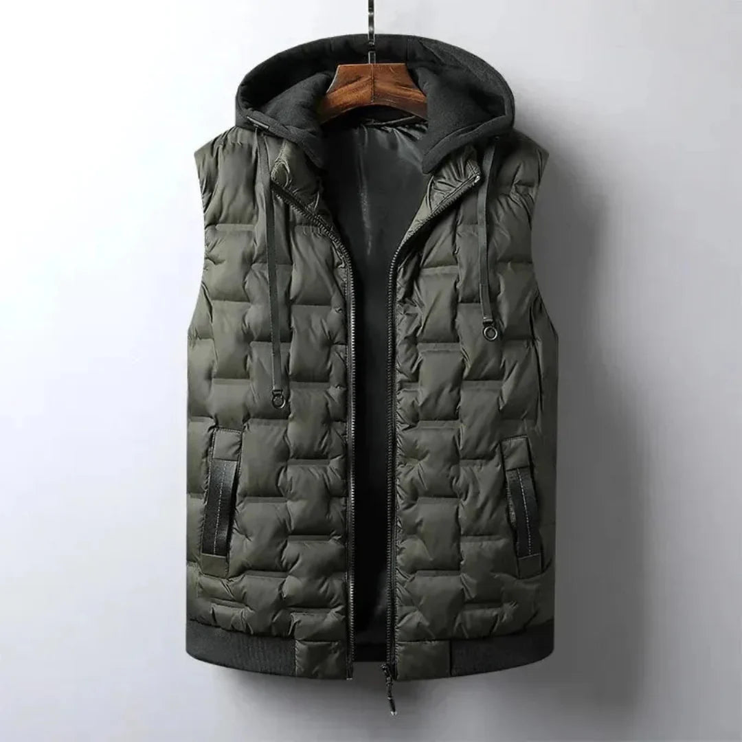 Abrahán | Victor Detachable Hood Puffer Vest