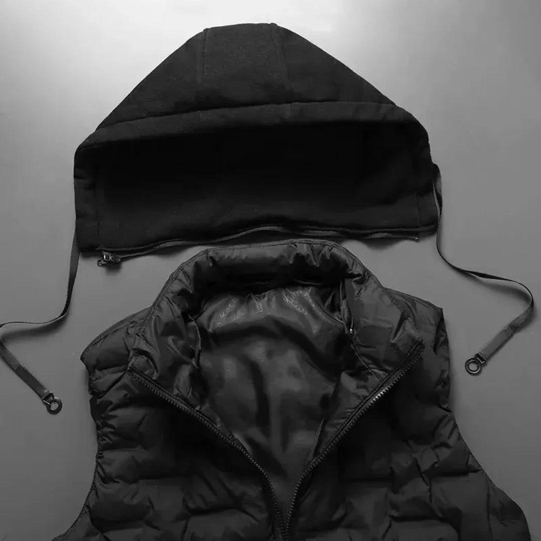 Abrahán | Victor Detachable Hood Puffer Vest