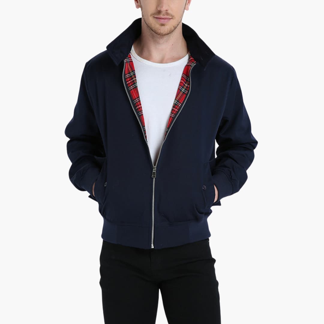 Desiderius | Virgil – Men's Harrington Jacket with Ribbed Cuffs