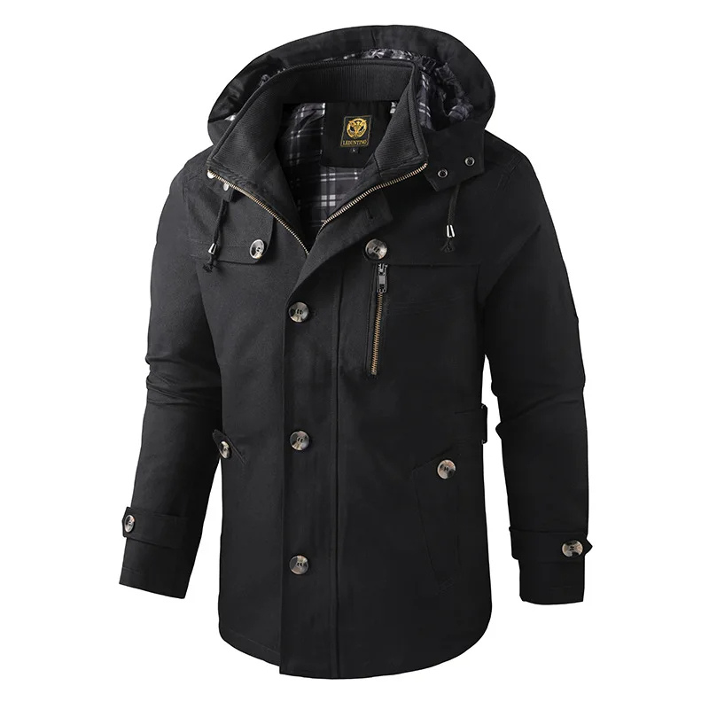 Pascual | Men's Winter Coat Long - Waterproof with Hood and Practical Pockets
