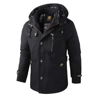 Pascual | Men's Winter Coat Long - Waterproof with Hood and Practical Pockets