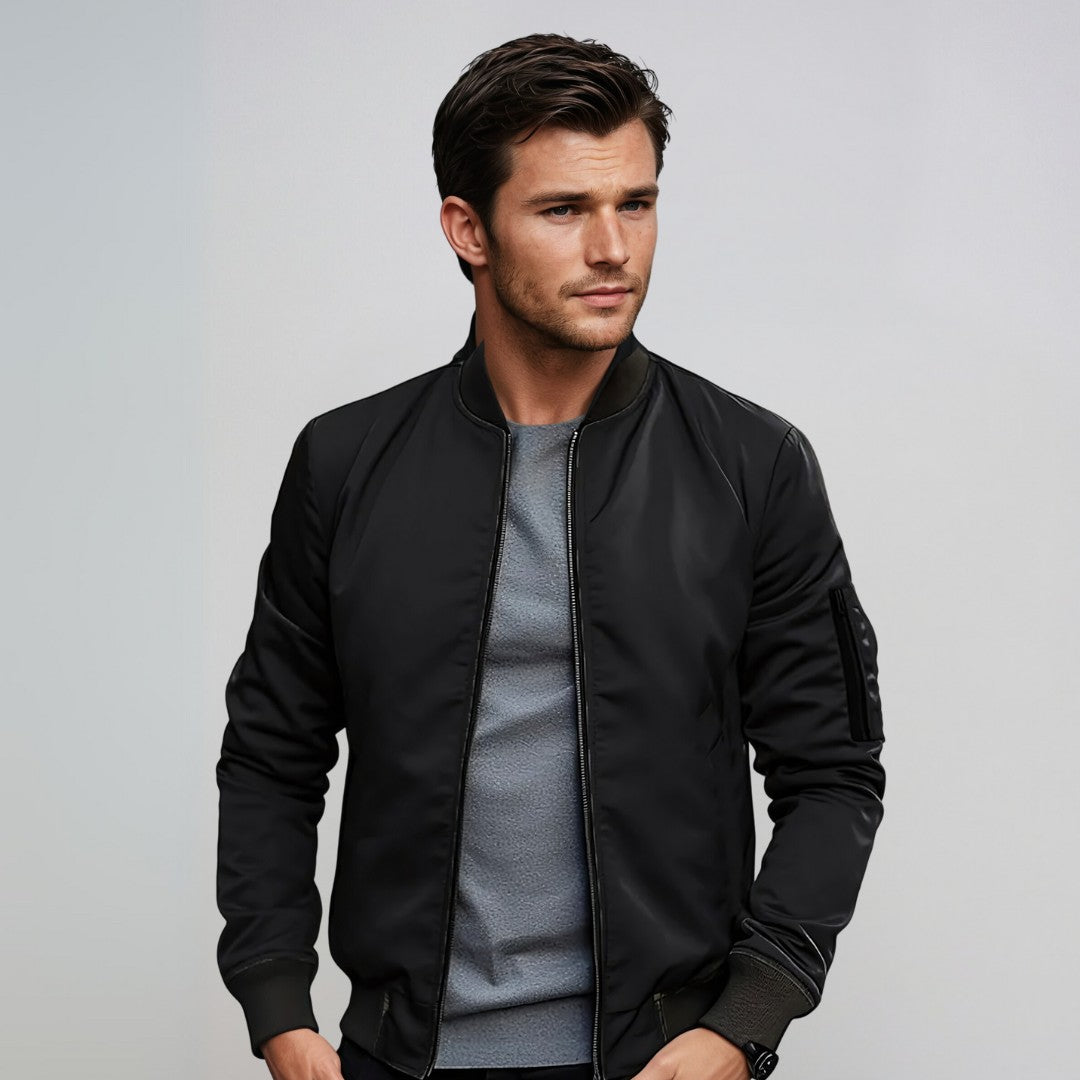 Marvin | Timeless men's bomber jacket with zip
