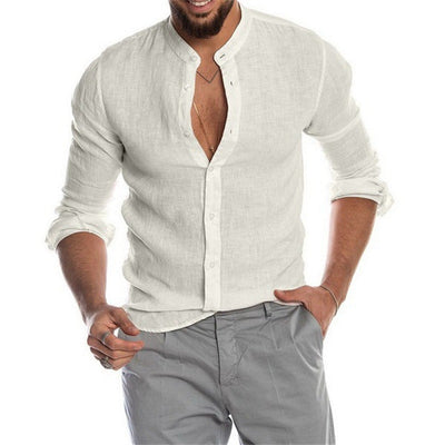 Joao® | Trendy Men'S Shirt With Mandarin Collar