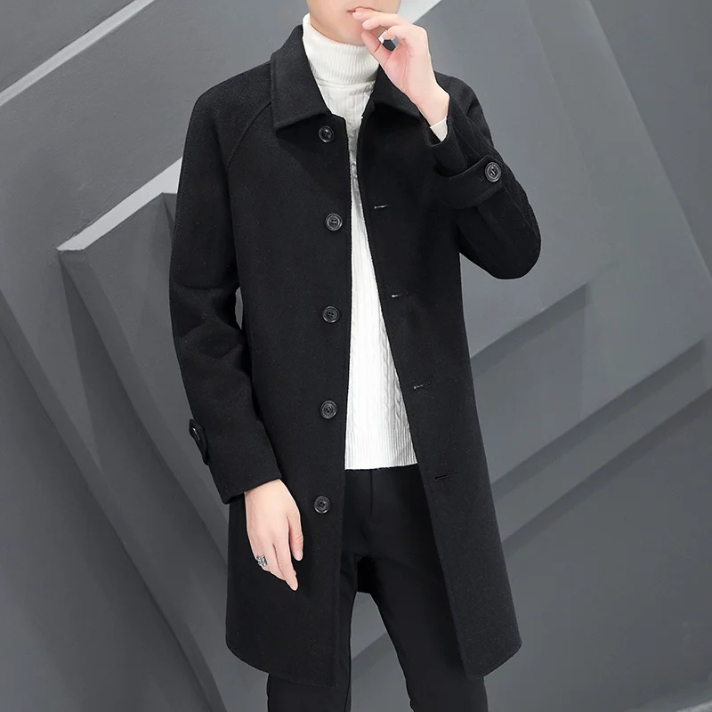 Óscar | Men's Classic Wool Coat - Minimalist Design for Winter