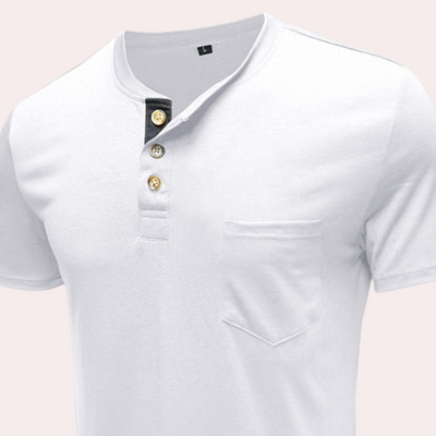 Miles® | Men's Elegant Button-Down T-Shirt