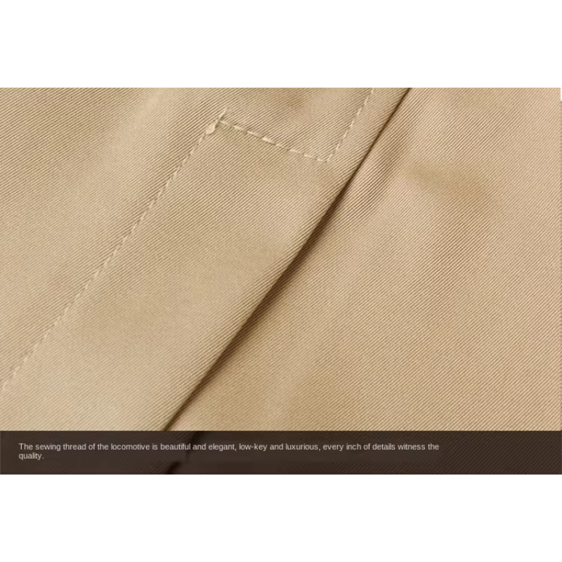 Paris | Men's long trench coat with belt - elegant business coat