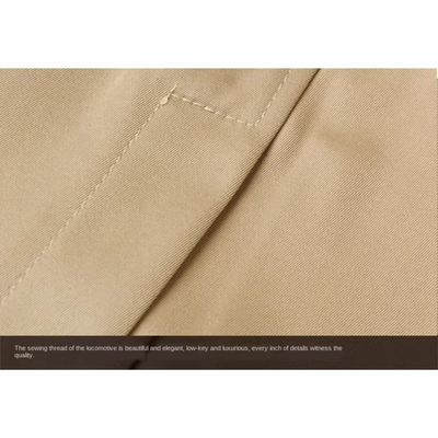 Paris | Men's long trench coat with belt - elegant business coat