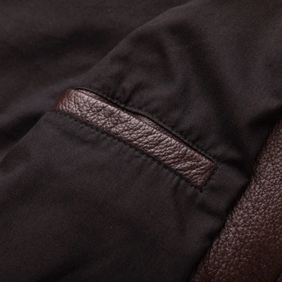 Teobaldo | Elegant men's leather jacket made of high-quality genuine leather - timeless and stylish
