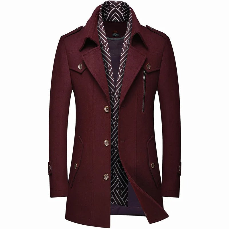 Reyes | Elegant men's wool coat for business and formal occasions
