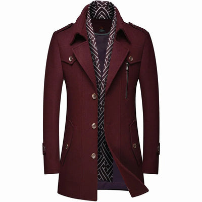 Reyes | Elegant men's wool coat for business and formal occasions