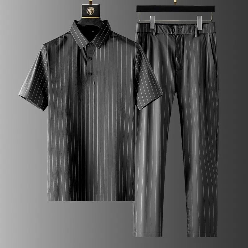 Cosme® | Belluno Pinstripe Suit Set