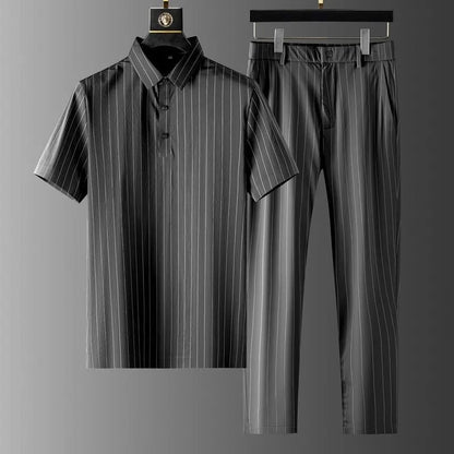 Cosme® | Belluno Pinstripe Suit Set
