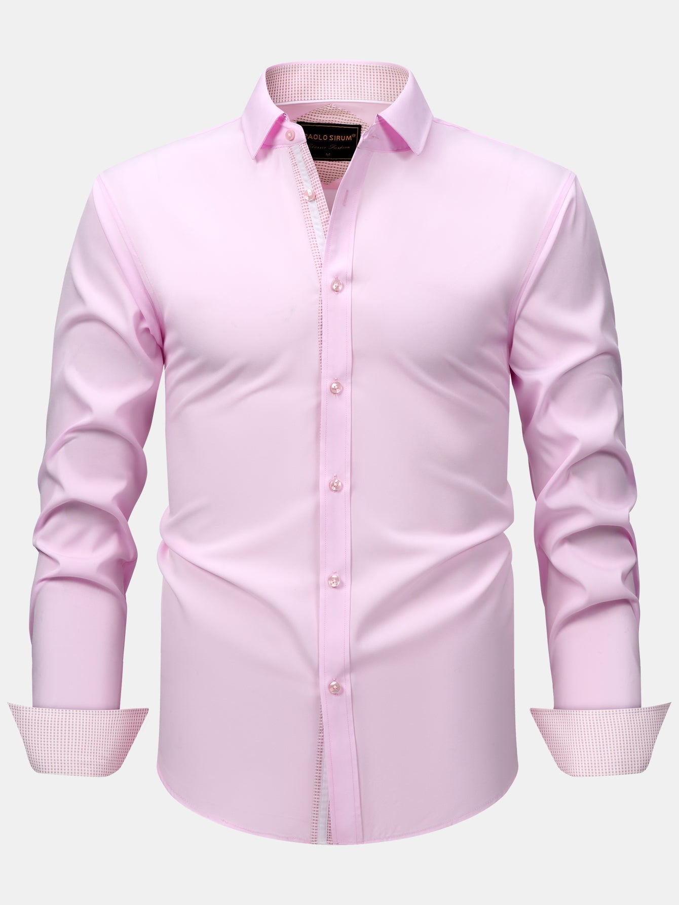 Konrad® | Long Sleeve Contrast Button Up Dress Shirt