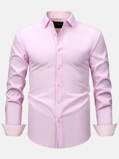 Konrad® | Long Sleeve Contrast Button Up Dress Shirt