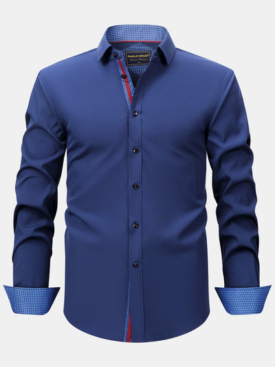 Konrad® | Long Sleeve Contrast Button Up Dress Shirt