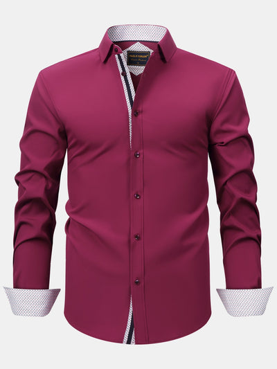 Konrad® | Long Sleeve Contrast Button Up Dress Shirt