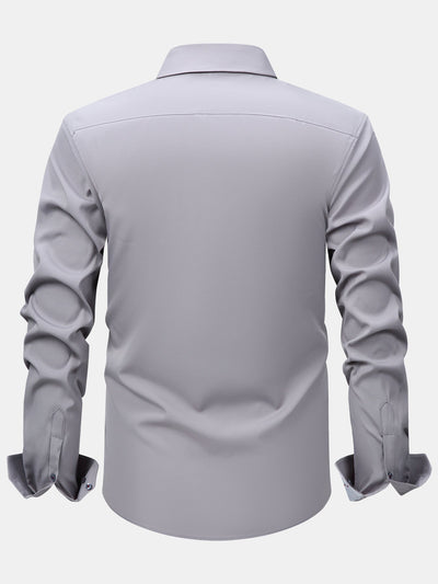 Konrad® | Long Sleeve Contrast Button Up Dress Shirt